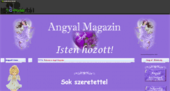 Desktop Screenshot of angyalmagazin.gportal.hu