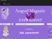 Tablet Screenshot of angyalmagazin.gportal.hu