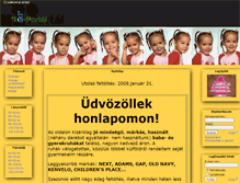 Tablet Screenshot of gyerekdivat.gportal.hu