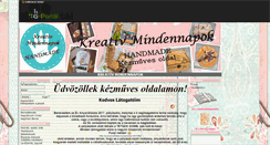 Desktop Screenshot of nestleandi-decoupage.gportal.hu