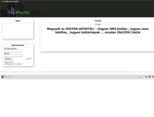 Tablet Screenshot of ingyen.gportal.hu