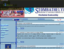 Tablet Screenshot of delfinhandball.gportal.hu