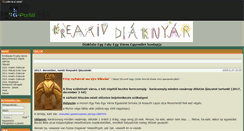 Desktop Screenshot of diakfalu.gportal.hu
