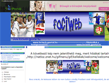 Tablet Screenshot of fociweb.gportal.hu