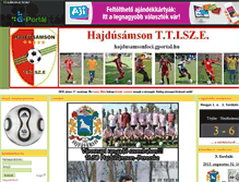 Tablet Screenshot of hajdusamsonfoci.gportal.hu