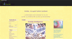 Desktop Screenshot of kristalytudat.gportal.hu