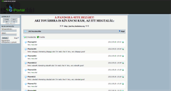 Desktop Screenshot of pandora-site.gportal.hu