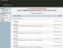 Tablet Screenshot of pandora-site.gportal.hu