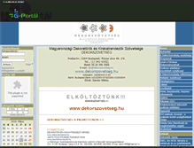 Tablet Screenshot of dekorszovetseg.gportal.hu