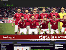 Tablet Screenshot of magyarlegiosfoci.gportal.hu