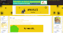 Desktop Screenshot of nyuszi-portal.gportal.hu