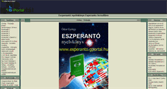 Desktop Screenshot of esperanto.gportal.hu