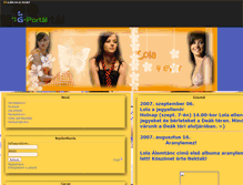Tablet Screenshot of lola-fanclub.gportal.hu