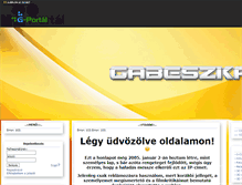 Tablet Screenshot of gabeszka.gportal.hu