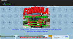 Desktop Screenshot of formulaszerviz.gportal.hu