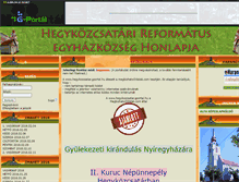 Tablet Screenshot of hegykozcsatar.gportal.hu
