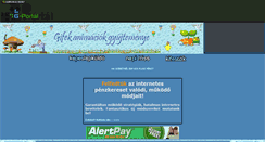 Desktop Screenshot of animacioktarhaza.gportal.hu