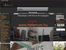 Tablet Screenshot of hbferrum.gportal.hu