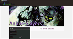 Desktop Screenshot of anime-slayers.gportal.hu