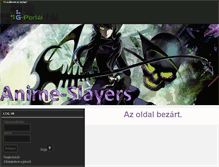 Tablet Screenshot of anime-slayers.gportal.hu