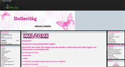 Desktop Screenshot of dollsvilag.gportal.hu
