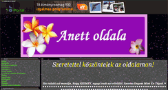 Desktop Screenshot of anett13.gportal.hu