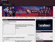 Tablet Screenshot of fcbarcelona.gportal.hu