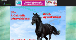 Desktop Screenshot of gabriellalonevelde.gportal.hu