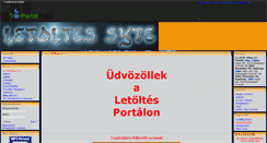 Desktop Screenshot of letoltesek.gportal.hu