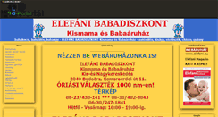 Desktop Screenshot of elefanibababolt.gportal.hu