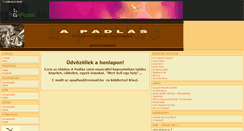 Desktop Screenshot of apadlas.gportal.hu