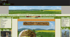 Desktop Screenshot of borzsonyturistahaz.gportal.hu