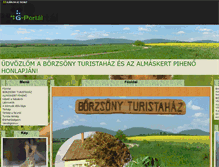 Tablet Screenshot of borzsonyturistahaz.gportal.hu