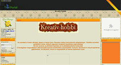 Desktop Screenshot of kreativ-hobbi.gportal.hu
