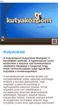 Mobile Screenshot of kutyaiskola-mkose.gportal.hu