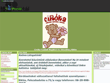 Tablet Screenshot of ciroka.gportal.hu