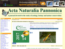 Tablet Screenshot of actapannonica.gportal.hu