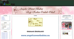 Desktop Screenshot of angelicsweetbabies.gportal.hu