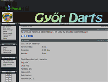 Tablet Screenshot of gyor-darts.gportal.hu