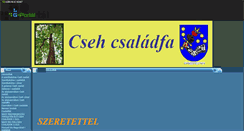 Desktop Screenshot of cseh-csaladfa.gportal.hu