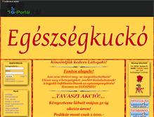 Tablet Screenshot of egeszsegkucko.gportal.hu