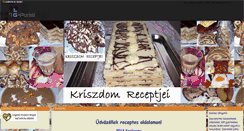 Desktop Screenshot of kriszdomkonyhaja.gportal.hu