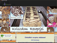 Tablet Screenshot of kriszdomkonyhaja.gportal.hu