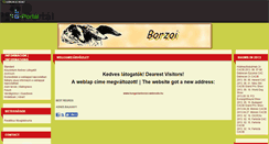 Desktop Screenshot of borzoi.gportal.hu