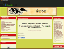 Tablet Screenshot of borzoi.gportal.hu