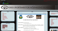 Desktop Screenshot of ebesisportbaratok.gportal.hu