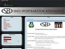 Tablet Screenshot of ebesisportbaratok.gportal.hu