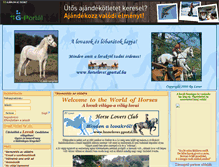 Tablet Screenshot of horselover.gportal.hu