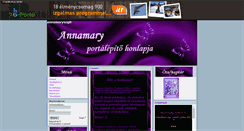 Desktop Screenshot of annamarysegit.gportal.hu