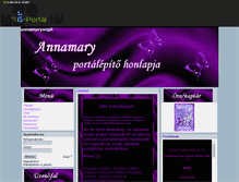 Tablet Screenshot of annamarysegit.gportal.hu